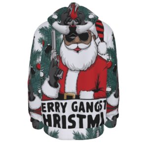 Sweat à Capuche Épais – Gangsta Santa Edition 🎅❄️ MerryThreads